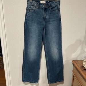 Banana Republic Women’s High-Rise Rigid Wide Leg Jeans Size 26 Classic Wash